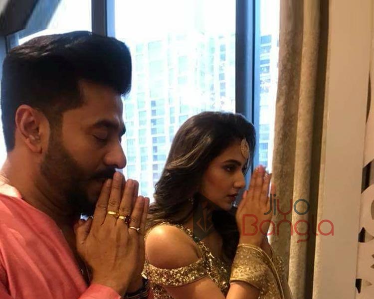 Raj and Shubhasree praying for their success full future