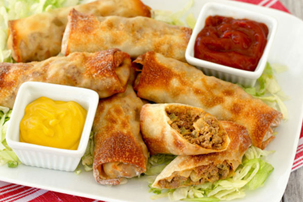 8.	Shahi Egg Rolls: