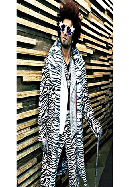 9. The Disco meets zebra dress