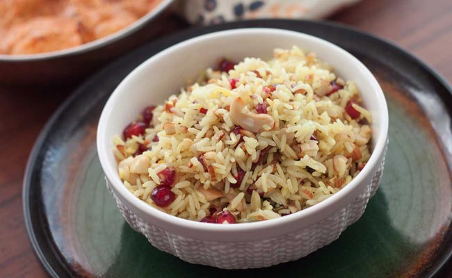# Modur Pulao: The sweetened Kashmiri rice prepared with all the spices, dry fruits, milk, ghee and saffron will surely make you yearn for more. # Modur Pulao: The sweetened Kashmiri rice prepared with all the spices, dry fruits, milk, ghee and saffron will surely make you yearn for more.
