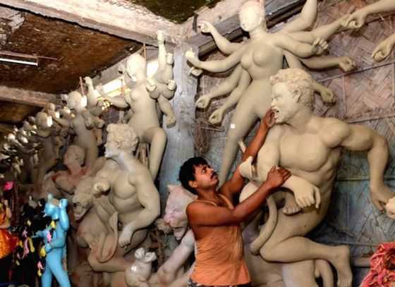 Kolkata is buzzing with the preparation to welcome Goddess Durga