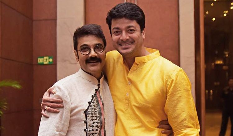 Jisshu Sengupta and Prosenjit Chatterjee in “Mahalaya”