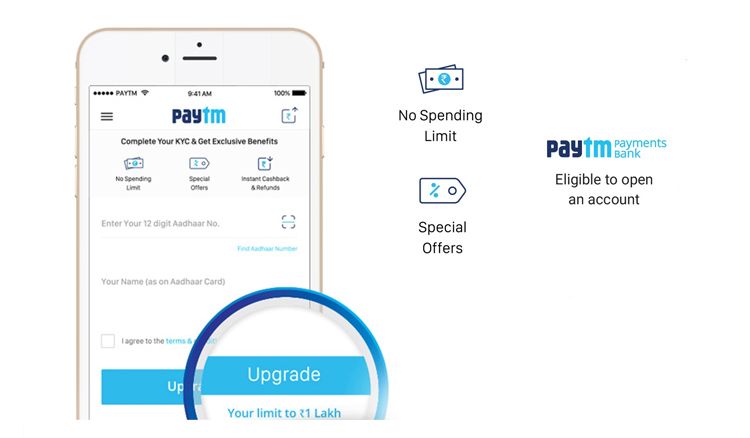 Get your Paytm KYC and store offers