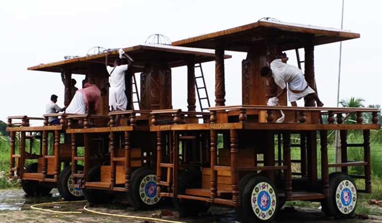 ISKCON Headquarter Mayapur Gets Final Touches for Rathyatra