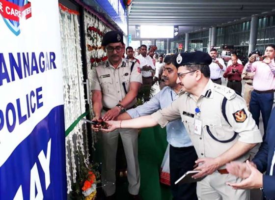 Kiosk Inauguration at the Airport by Bidhannagar Police