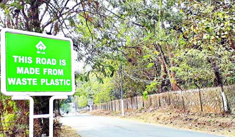 Plastic to be used for road construction