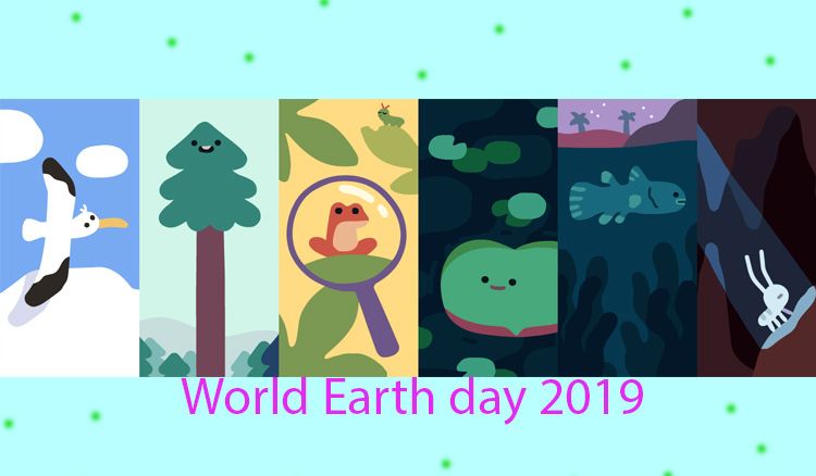 Earth day in the destructive world