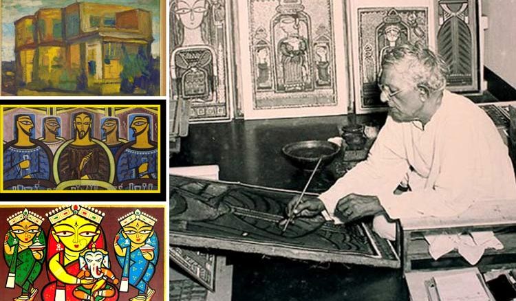 Eminent painter jamini roy death anniversery