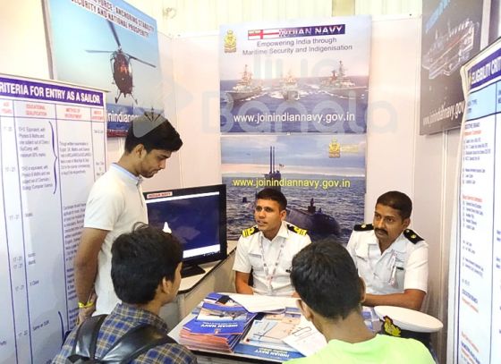 Indian Navy participated at 16th Admissions Fair in city