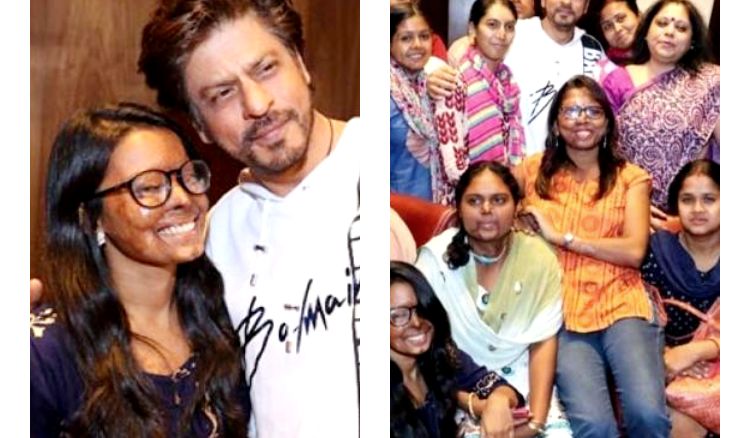 Shahrukh khans meer foundation organises for acid attack survivors