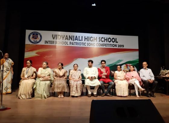 Inter-school patriotic song competition by Vidyanjali High School