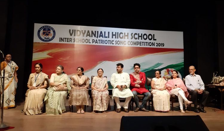 Inter-school patriotic song competition by Vidyanjali High School