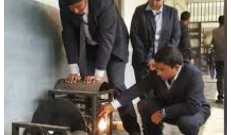 Engineering students made electricity from speed breakers