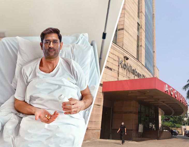 How is MS Dhoni now after undergoing knee surgery in Mumbai?