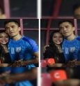 Chhetri Hands Over The Captain’s Armband To His Pregnant Wife After India Wins