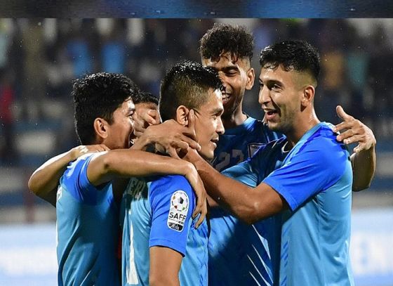 Sunil Chhetri’s Hattrick Helps India Win Over Pakistan In SAFF