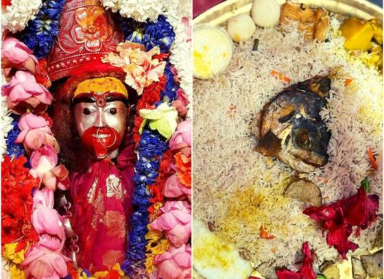 সন্তান বামাকে খাইয়ে তবেই তারা মা নিজে ভোগ গ্রহণ করেন