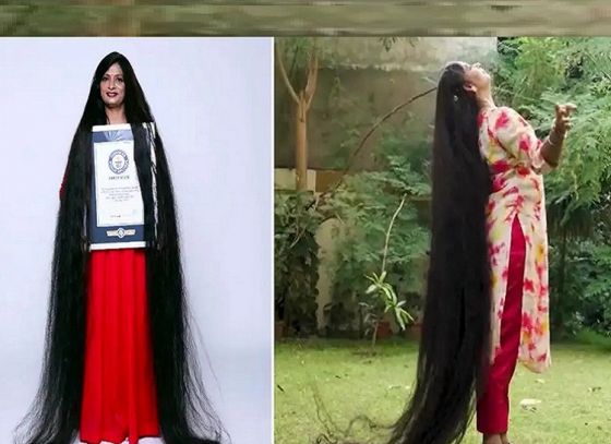 Smita Shrivastav Sets Guinness World Record For Longest Hair In Uttar Pradesh