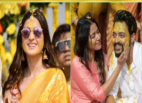 বিয়ের দিন এসেই গেল, গায়েহলুদ পর্বে কেমন সাজলেন নতুন বর-কনে, সৌরভ-দর্শনা?