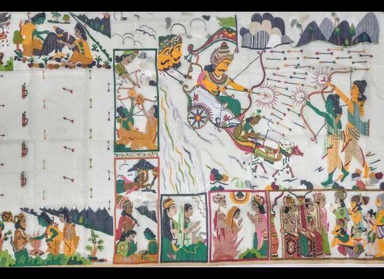 Biren Basak Crafts A Unique Ramayana Saree, Now Going To Ayodhya's Ram Mandir