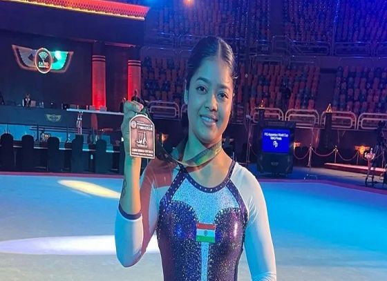 Indian Gymnast 'Pranati' Secures Bronze At The FIG Apparatus World Cup, Boosts Nation's Pride