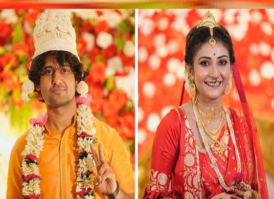 Tolly Stars Adrit And Kaushambi Marriage: Bengali Newlyweds Couple Adrit-Kaushambi Tied The Knot On Thursday