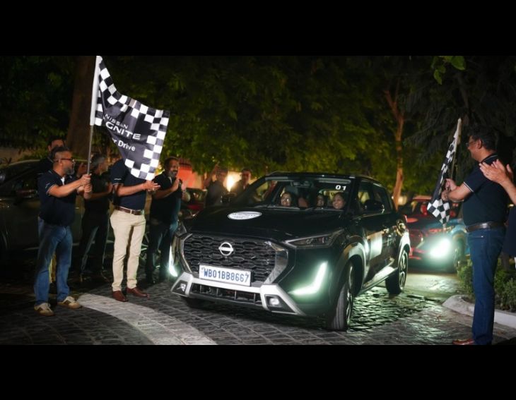 Heritage Night Drive: Nissan Motor India organised a ‘Heritage Night Drive’ for women on Poila Boishakh