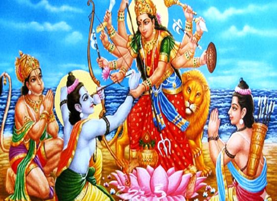 রাবণ বধের আগে রামচন্দ্র কেন ও কীভাবে দুর্গা পুজো করেছিলেন?