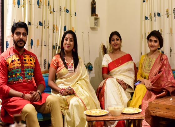 Actors Aindrila-Sukanya-Rajdeep joins Bijoya Dashamir Adda on Jiyo Bangla!
