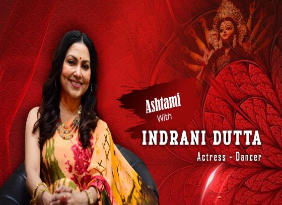 Actress Indrani Dutta on Pujor Adda!