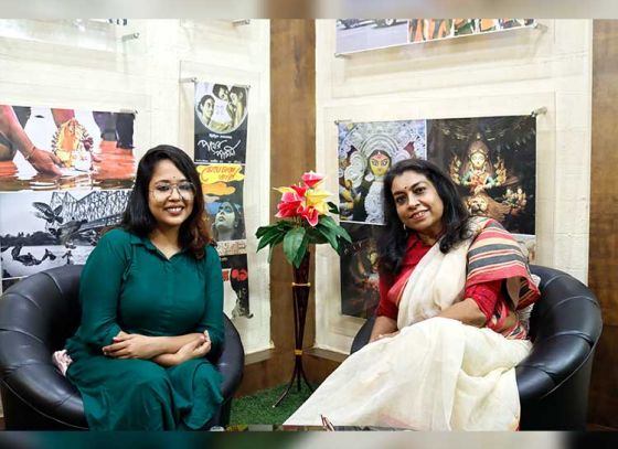 পুজোয় শাড়ির ছকভাঙ্গা স্টাইল নিয়ে টিপস দিলেন জাতীয় পুরস্কারজয়ী ফ্যাশন ডিজাইনার সাবর্ণী দাস